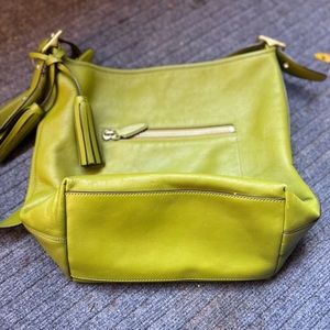 Coach shoulder bag in green